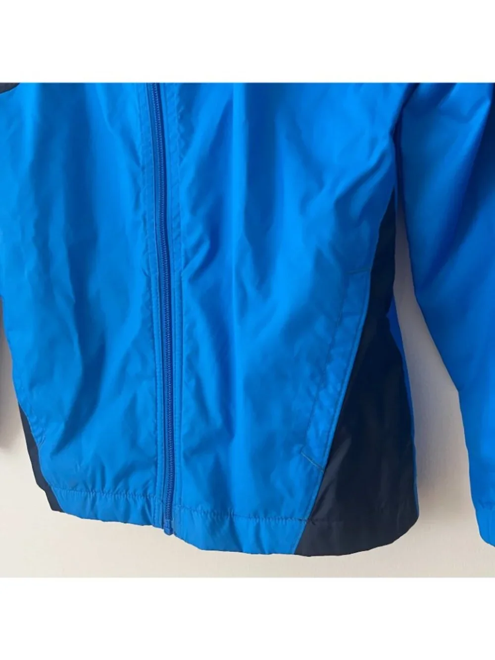 Columbia Blue Waterproof Windbreaker Rain Jacket Kid's Size Small 8